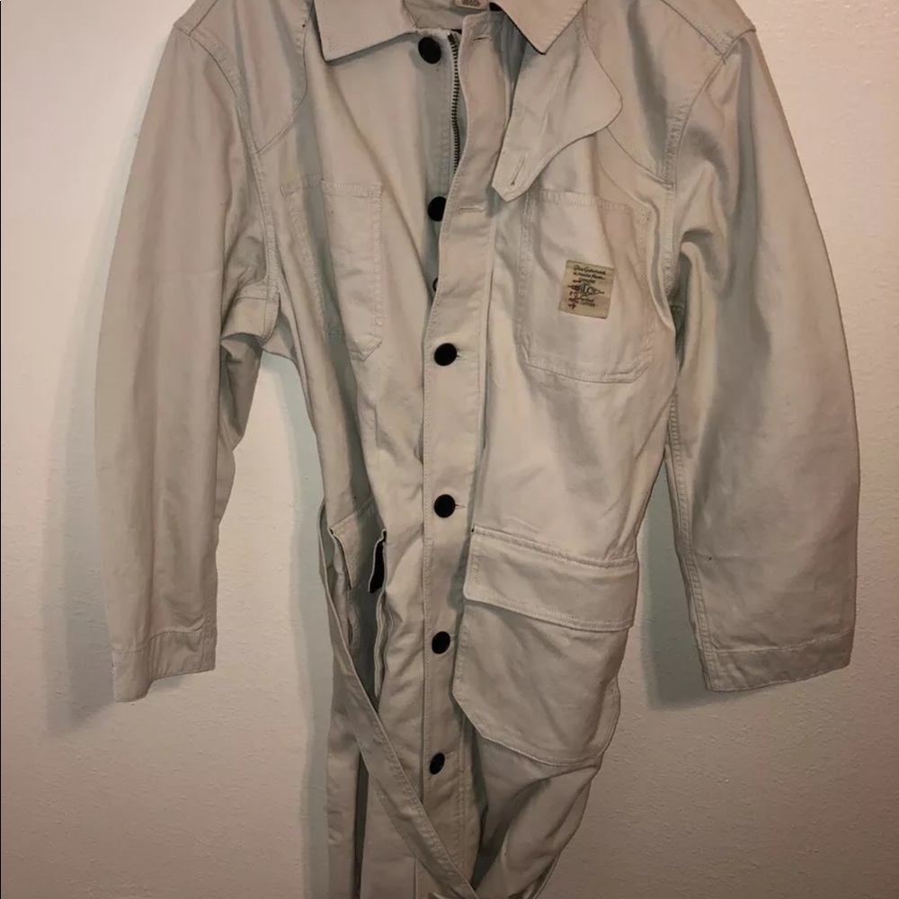 Polo Ralph Lauren Chic Cream Cotton Barn Coat Trench Jacket - Picture 2 of 8